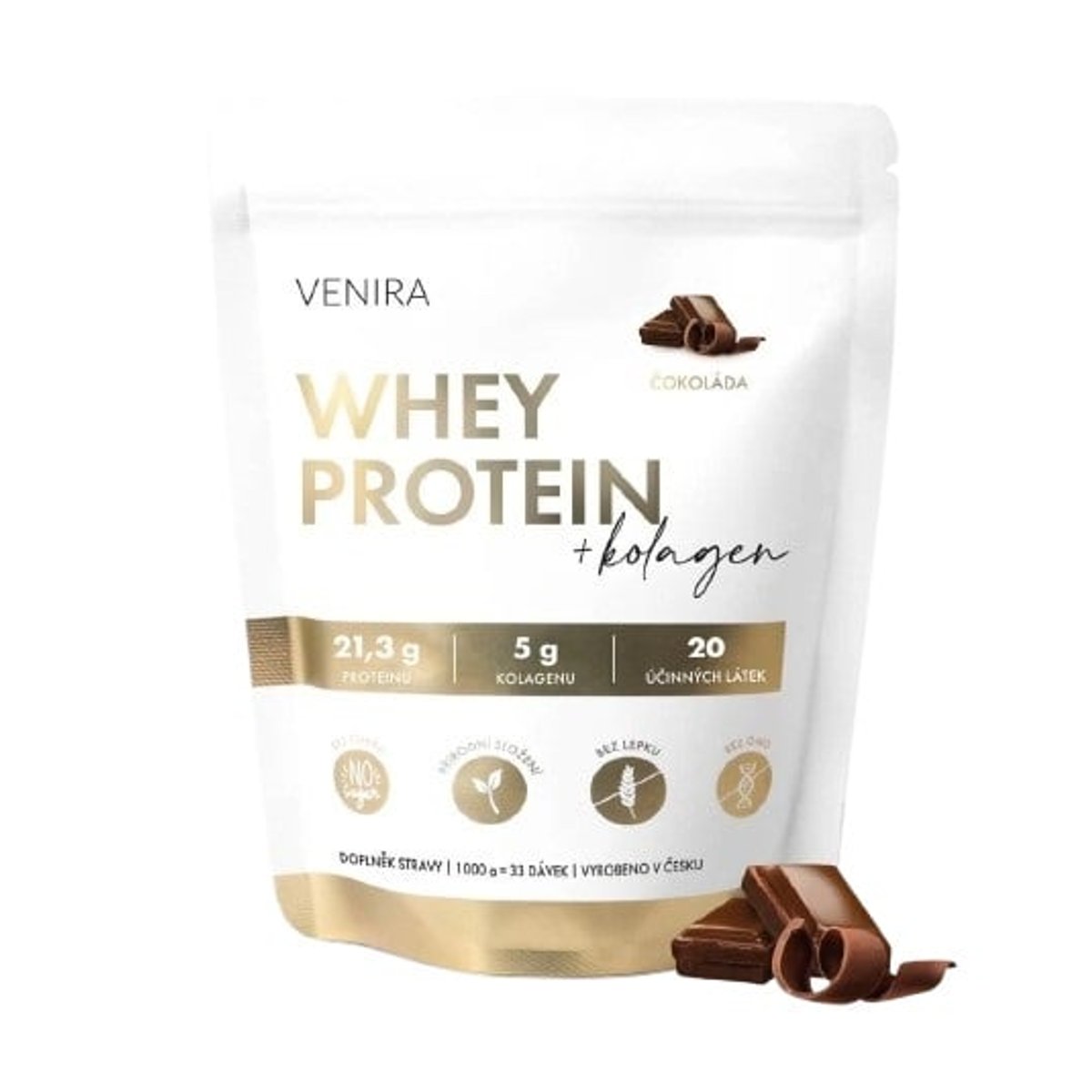 VENIRA whey protein, čokoláda, 1000 g