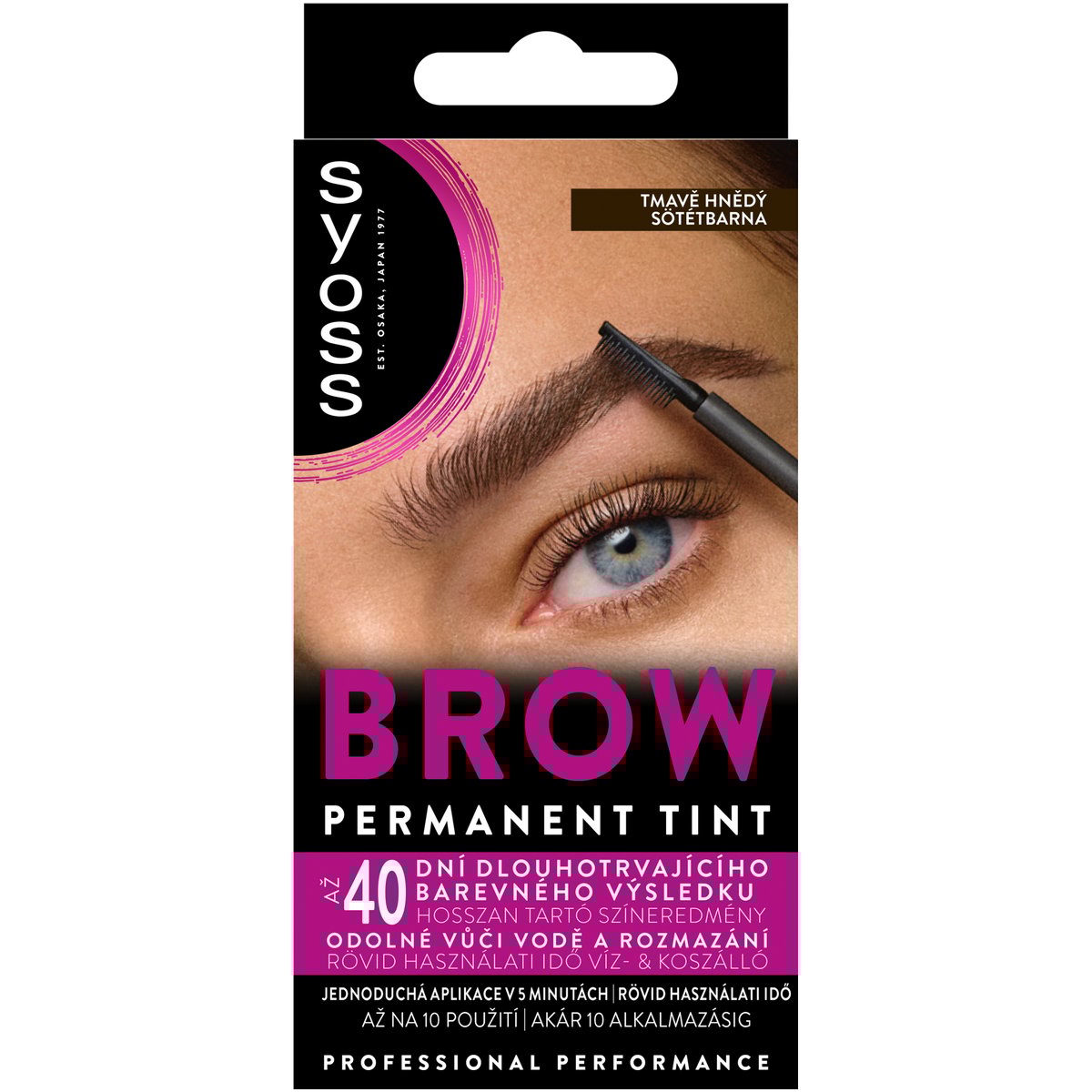 Syoss Brow Tint barva na obočí tmavě hnědá