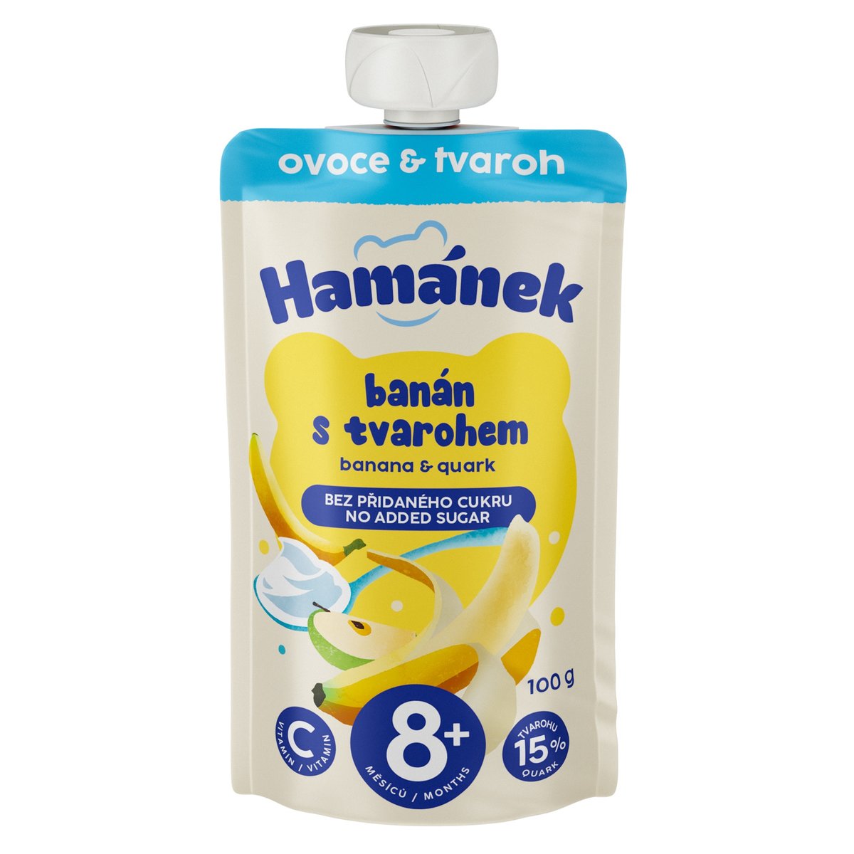 Hamánek Ovocná kapsička banán s tvarohem