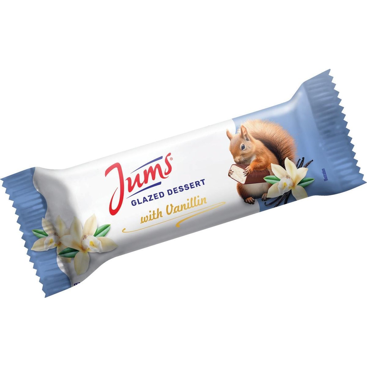 Jums Tvarohová tyčinka s vanilkovou příchutí s kakaovou polevou