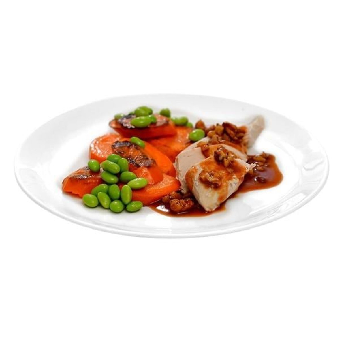 Kuřecí prsa s opečenou karotkou a bbq omáčkou (set k přípravě hotového jídla)