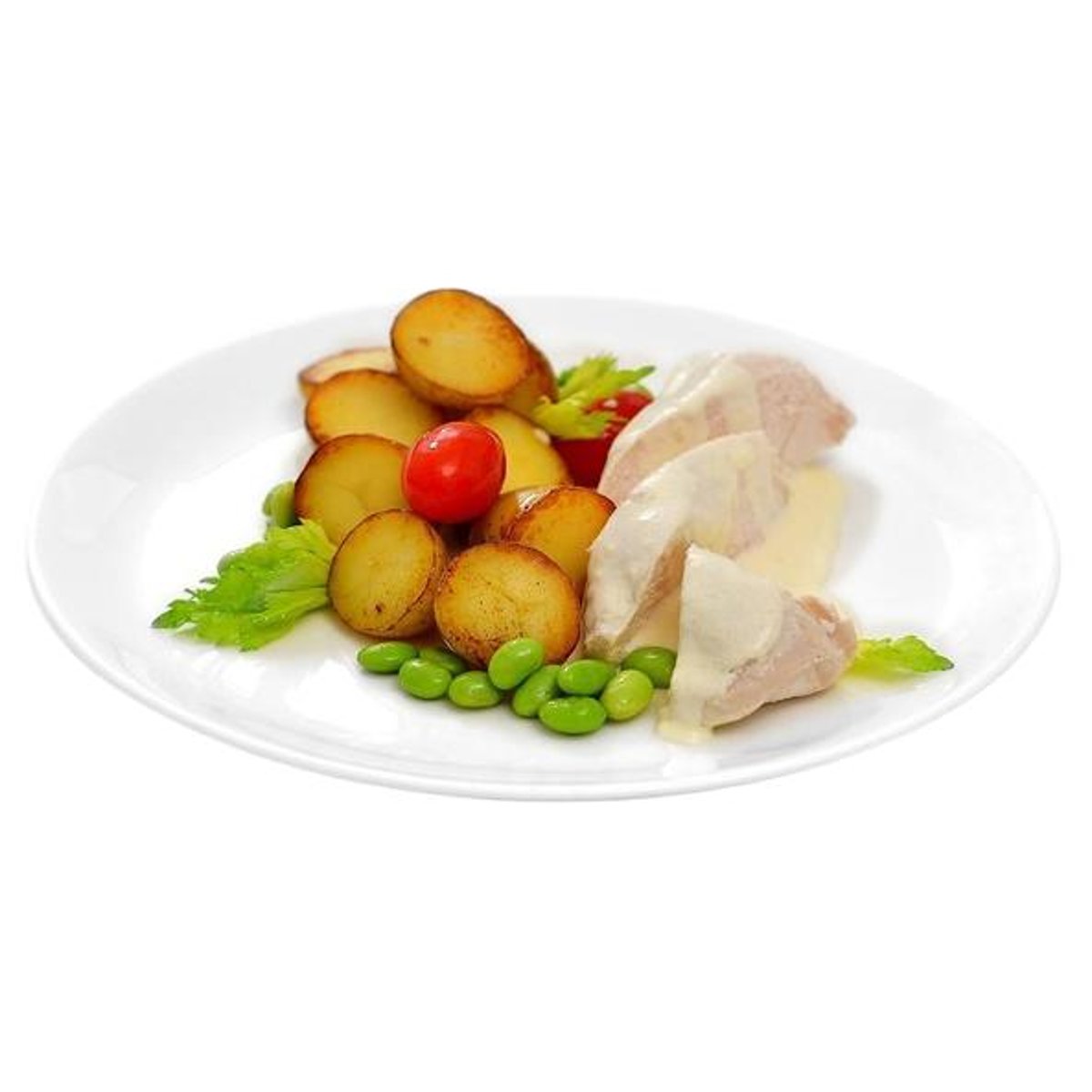 Kuřecí prsa se sýrovou omáčkou a mini bramborami (set k přípravě hotového jídla)