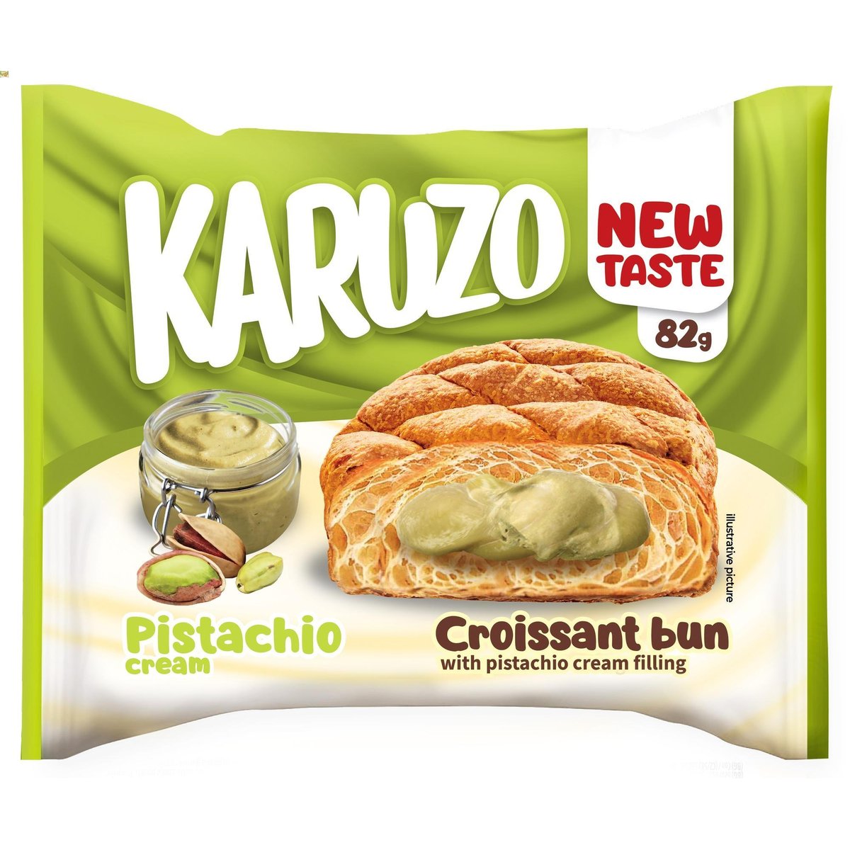 Karuzo Pita světlá s pistáciovou náplní
