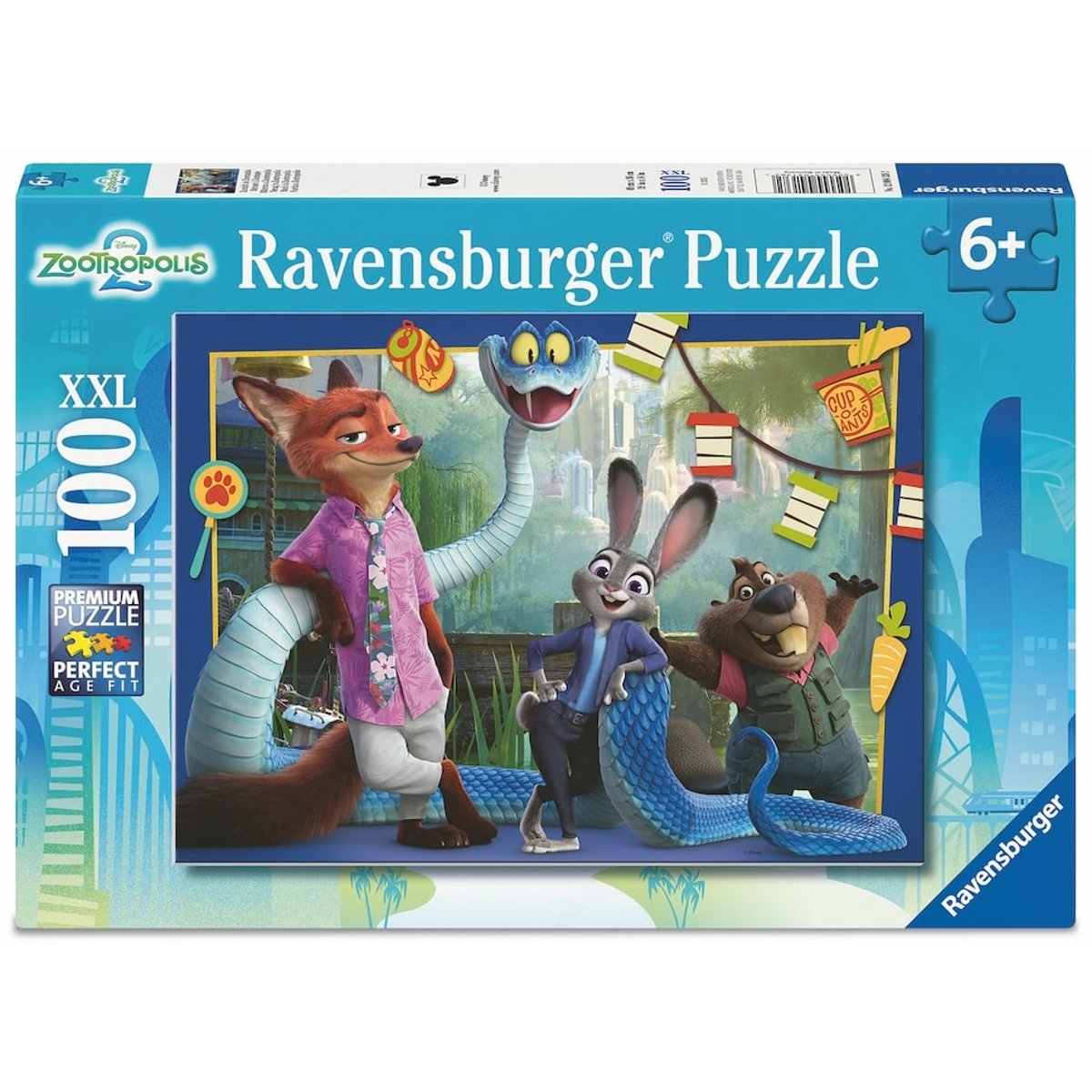 Ravensburger Zootropolis Město zvířat puzzle 100 dílků