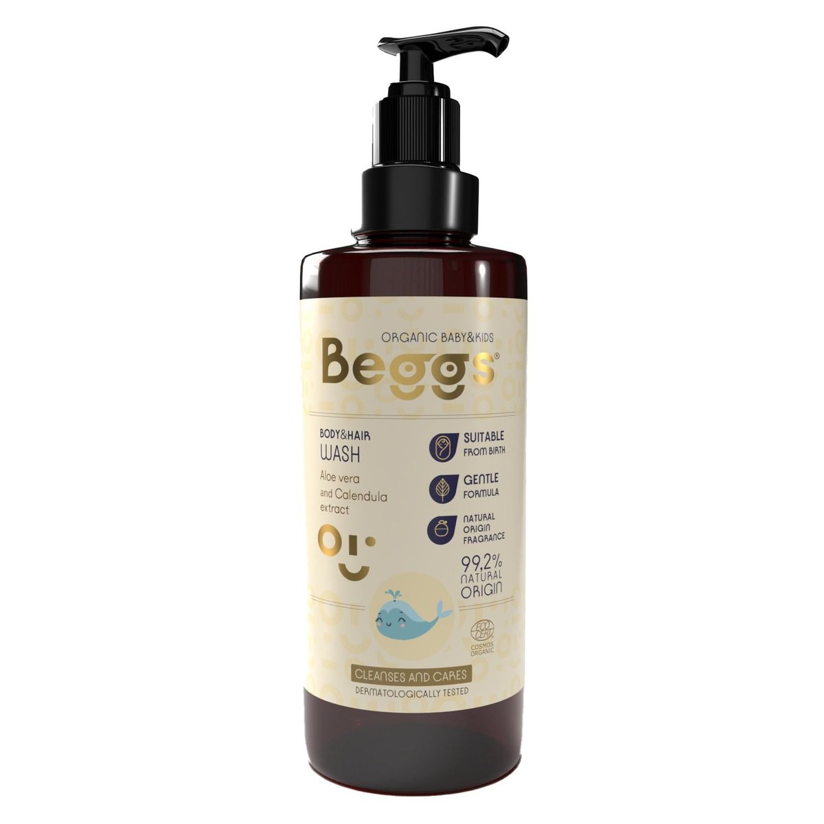 Beggs BIO Dětský sprchový gel na tělo i vlasy