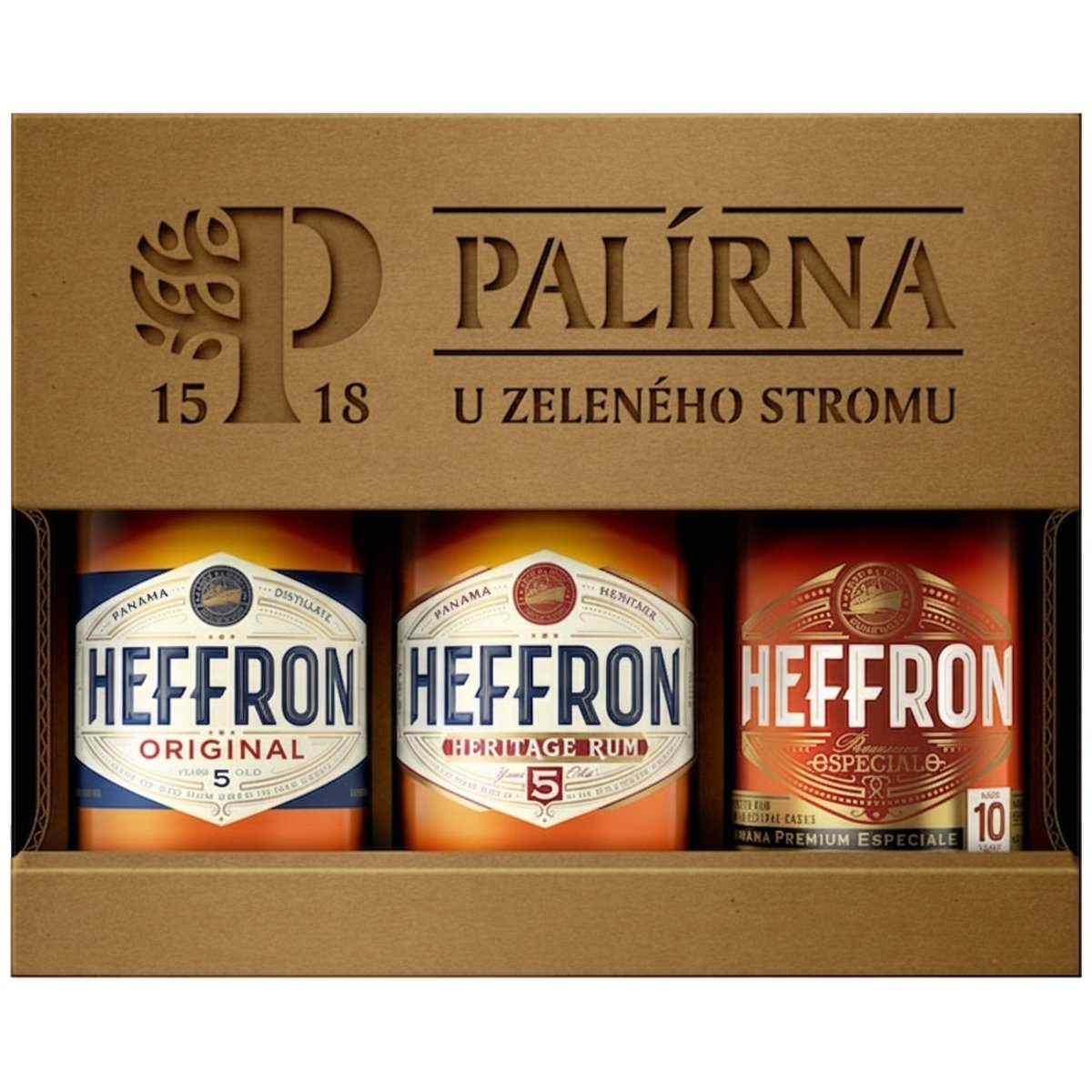 Heffron Original degustační sada rumů 3×0,2 l