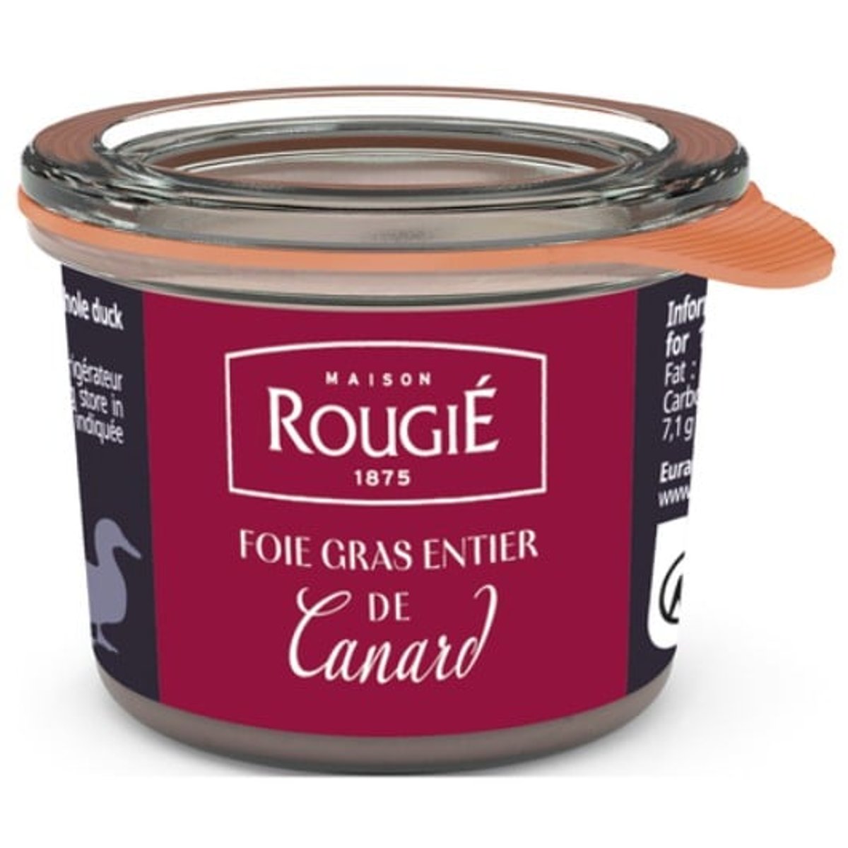 Rougie Celá kachní foie gras ve skleněné nádobě