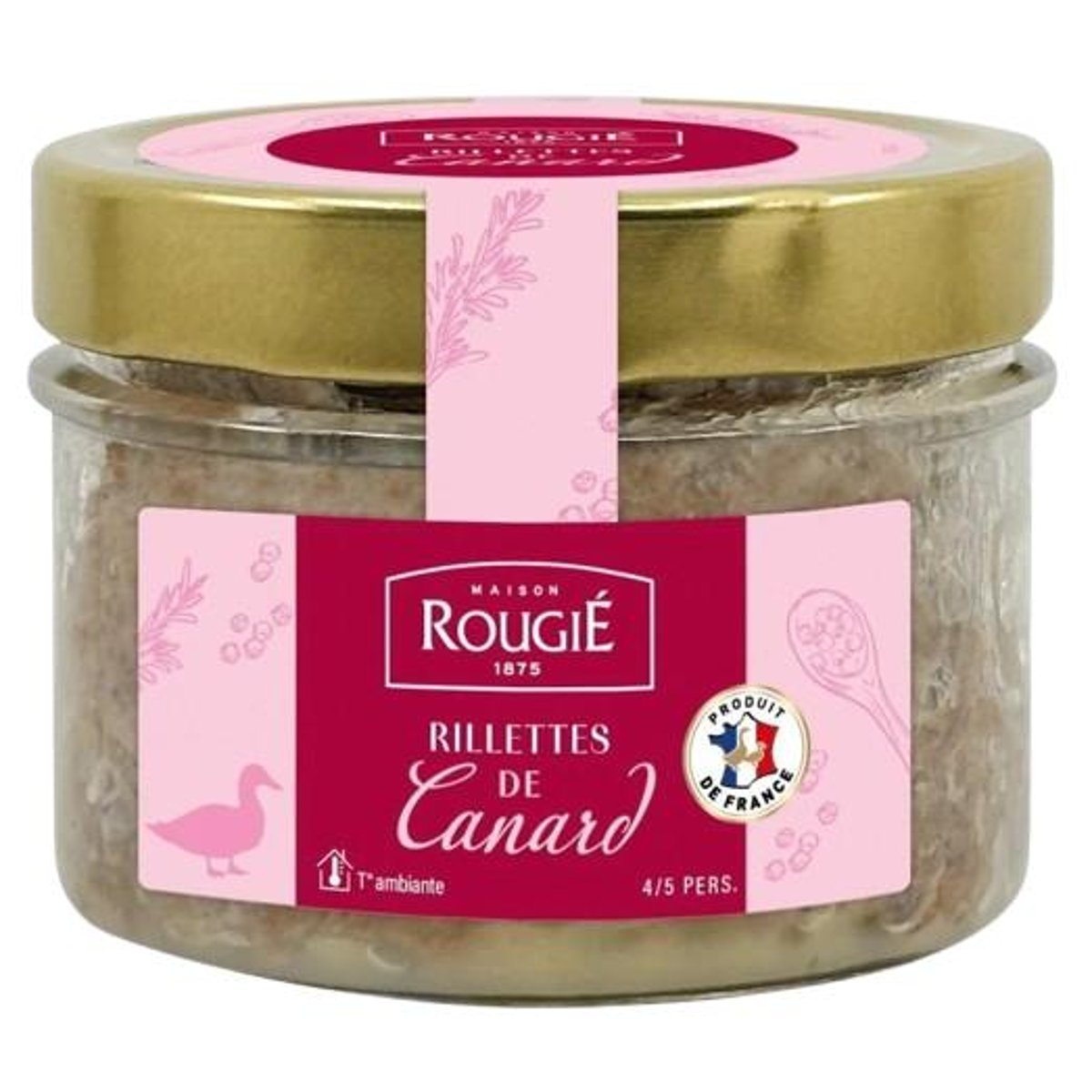 Rougie Kachní rillettes ve skleněné nádobě