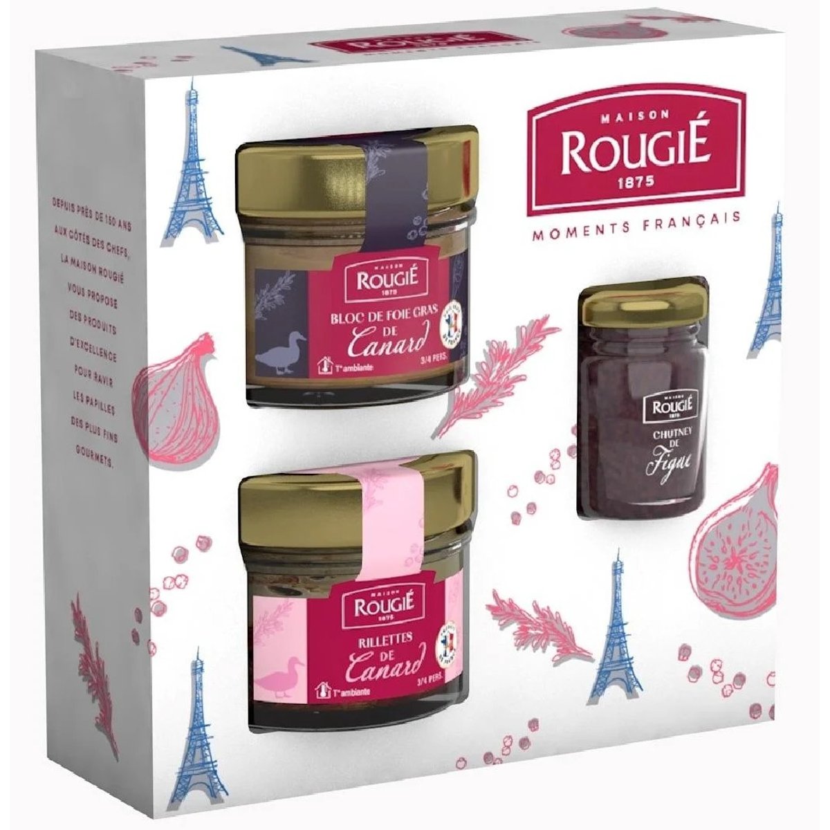 Rougie Trio suvenýrů z Francie