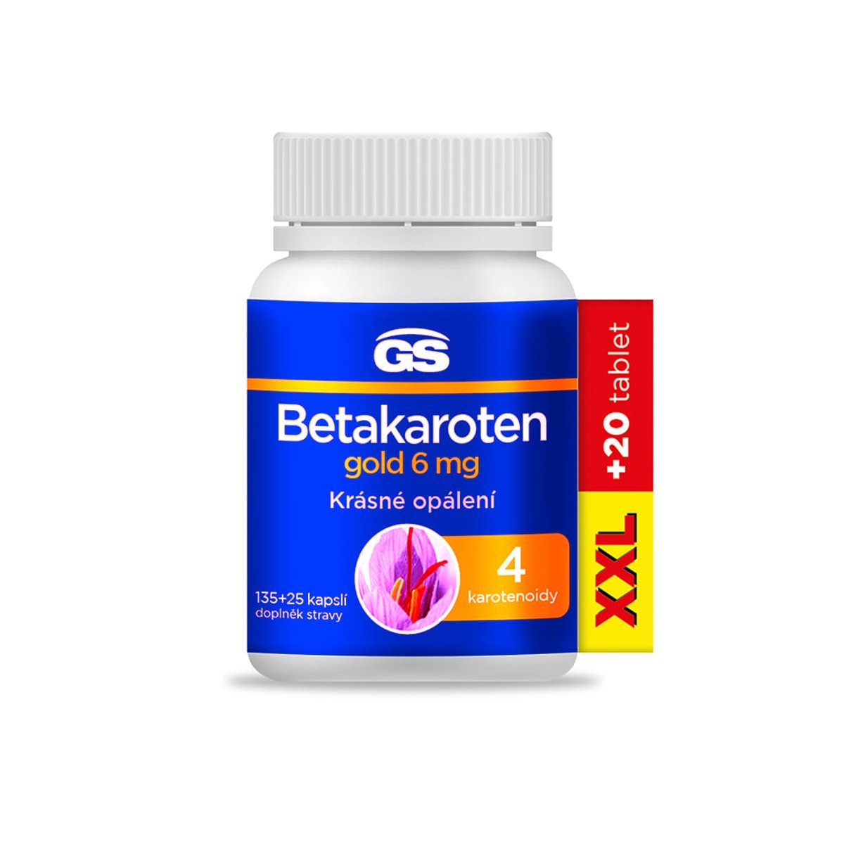 GS Betakaroten gold 6mg cps.135+25 XXL