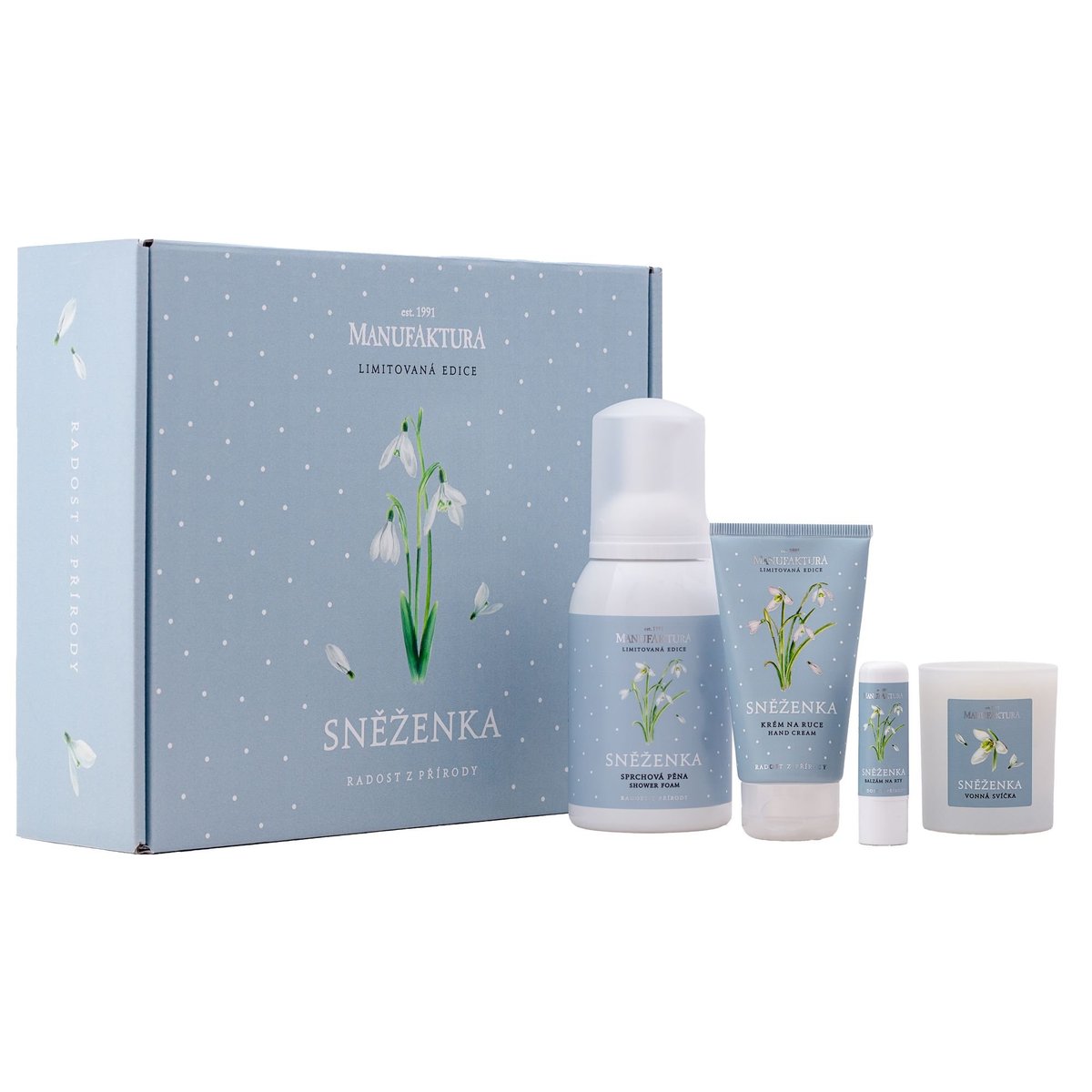 Manufaktura Dárková sada limitovaná edice Sněženka