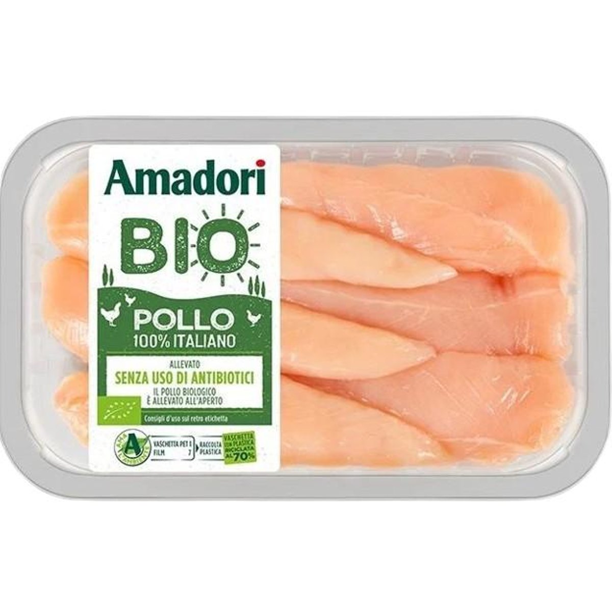 Amadori BIO Kuřecí prsní plátky innerfilet