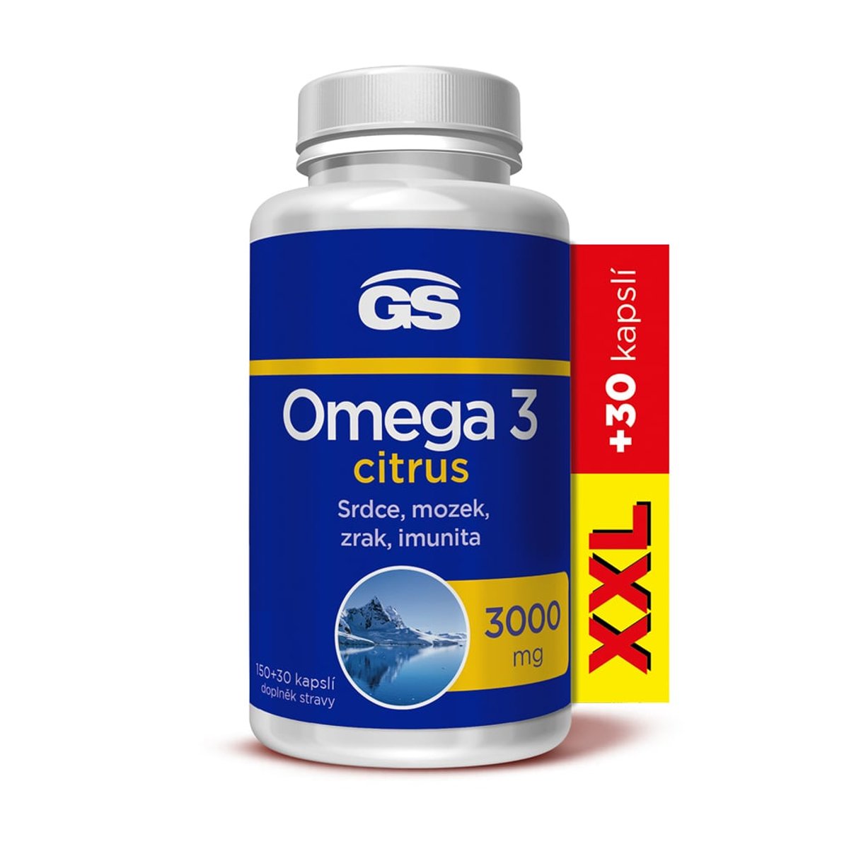 GS Omega 3 citrus 3000mg cps.150+30 XXL
