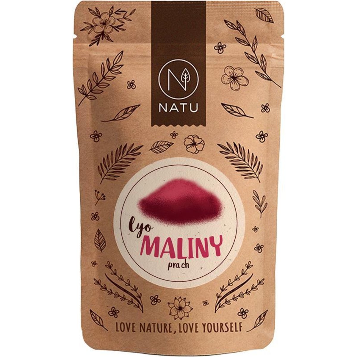 NATU Lyofilizované maliny prach