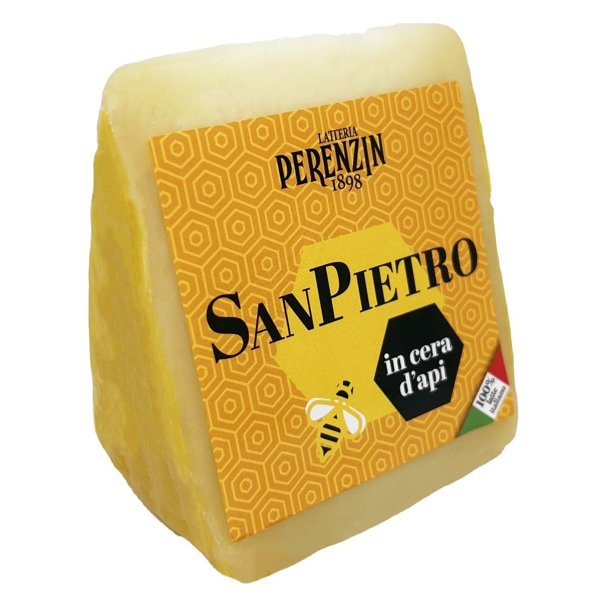 Perenzin Kozí sýr s jedlou kůrou, zrající pod vrstvou včelího vosku