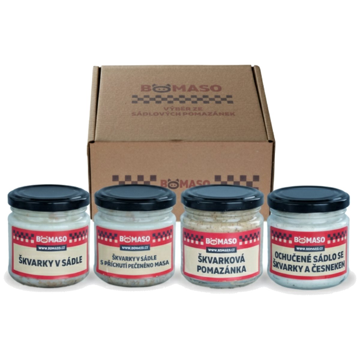 Bomaso Výběr ze sádlových pomazánek (4×170 g)