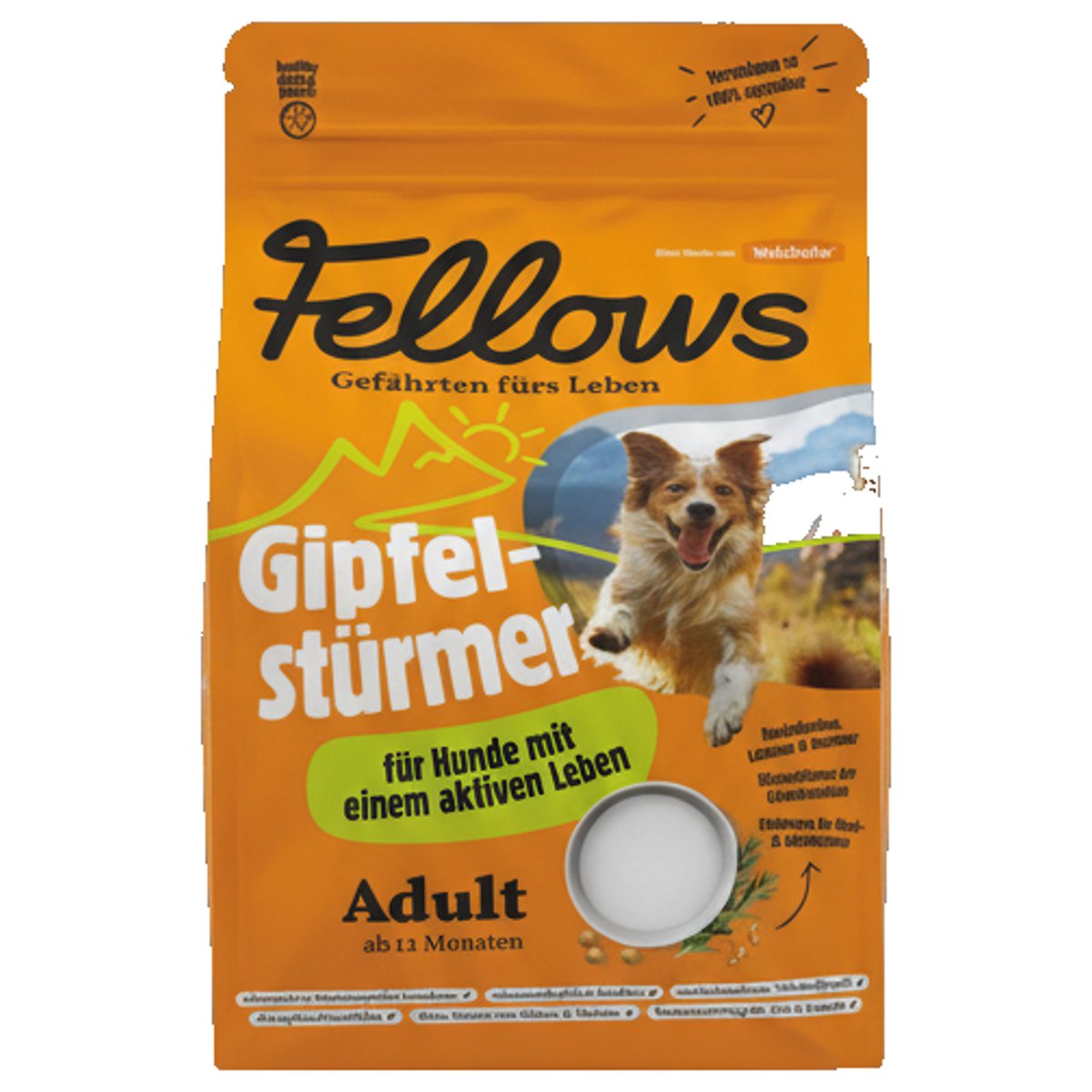 Fellows Hmyzí granule pro aktivní psy, 8 kg