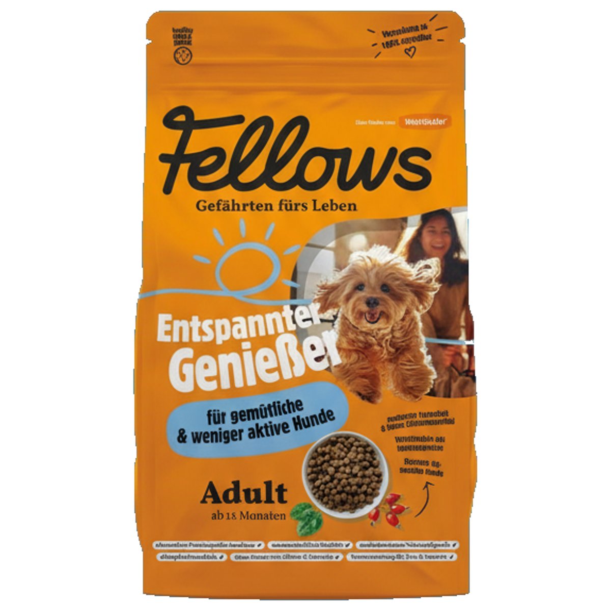 Fellows Entspannter Genießer hmyzí granule pro městské a méně aktivní psy