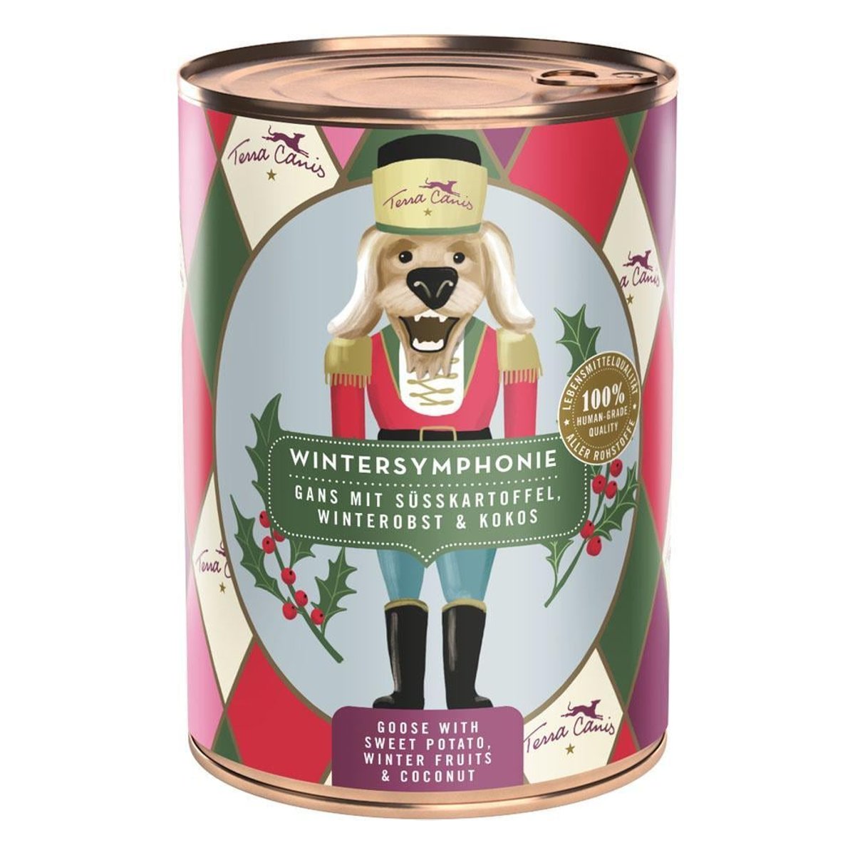 Terra Canis Winter Symphony husí konzerva s batáty, zimním ovocem a kokosem pro psy