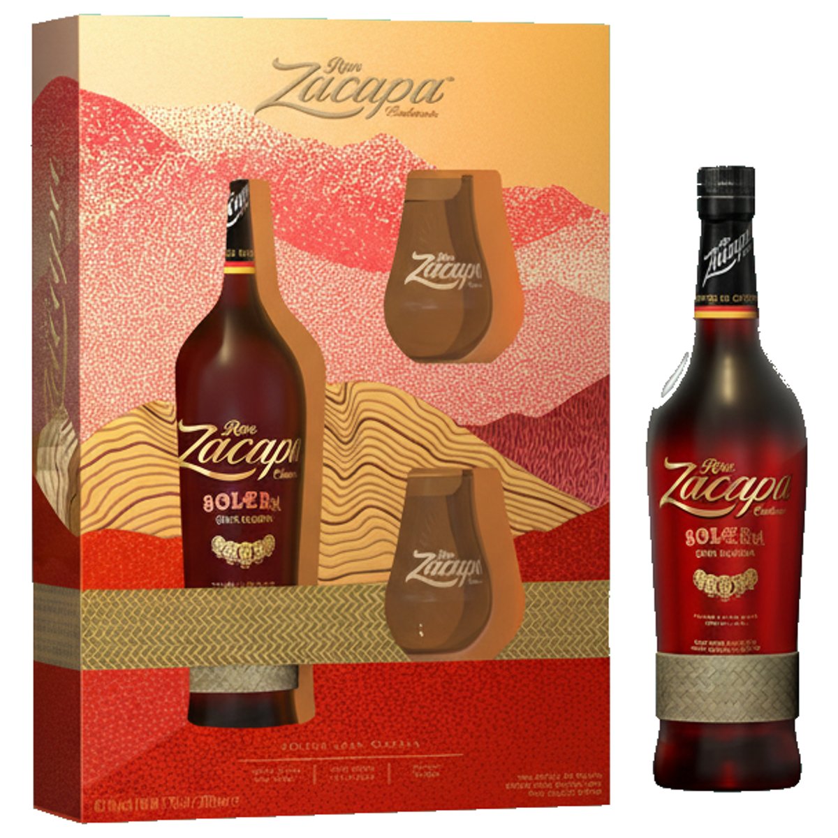 ZACAPA Solera 40% obj. dárkové balení se 2 skleničkami