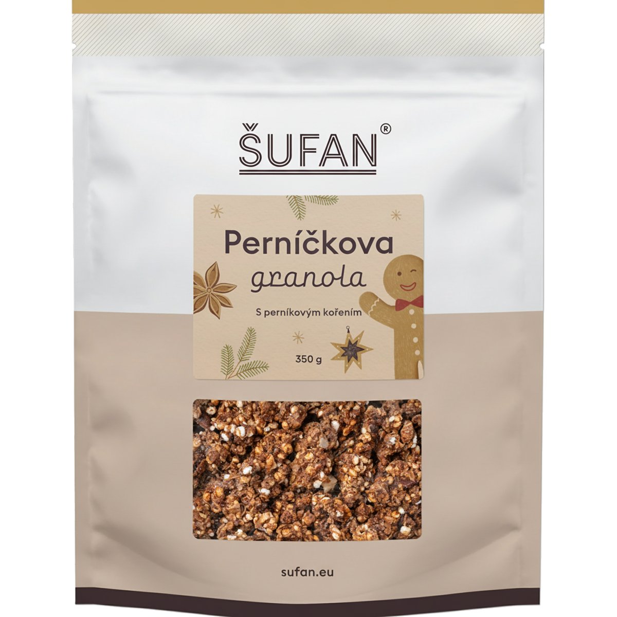 Šufan Granola 400 g - perníčkova granola s perníkovým kořením