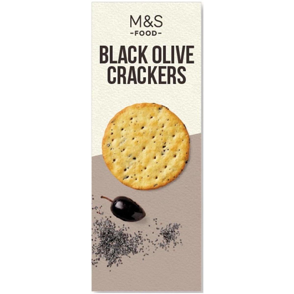 Marks & Spencer Krekry s černými olivami a makovými semínky