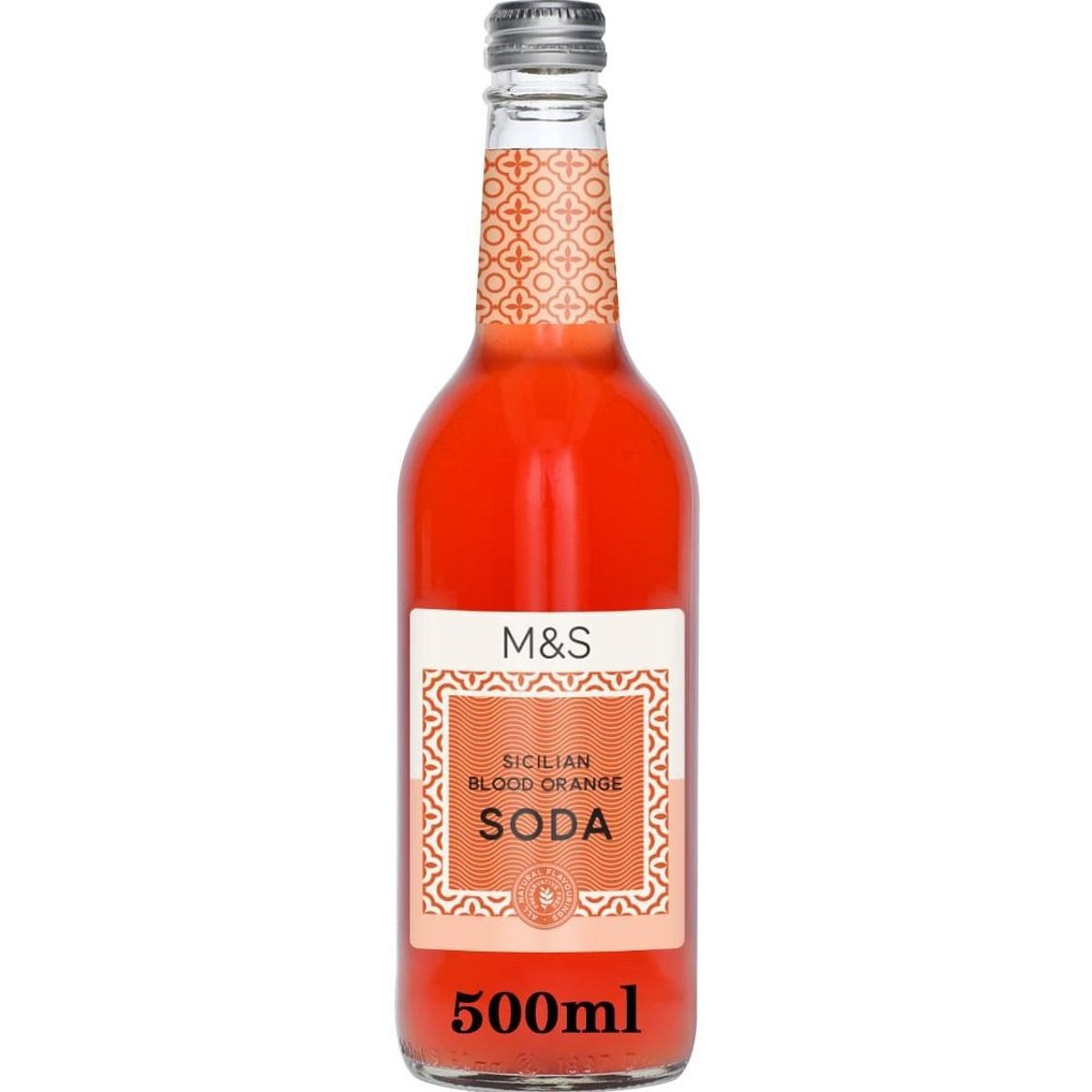 Marks & Spencer Pramenitá voda se šťávou z červených pomerančů, perlivá