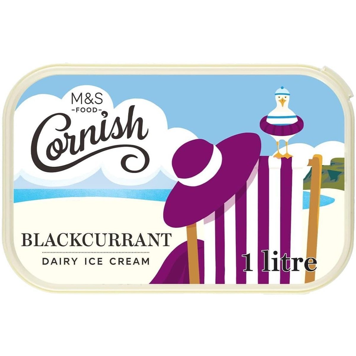 Marks & Spencer Mléčná zmrzlina s kompotovaným černým rybízem