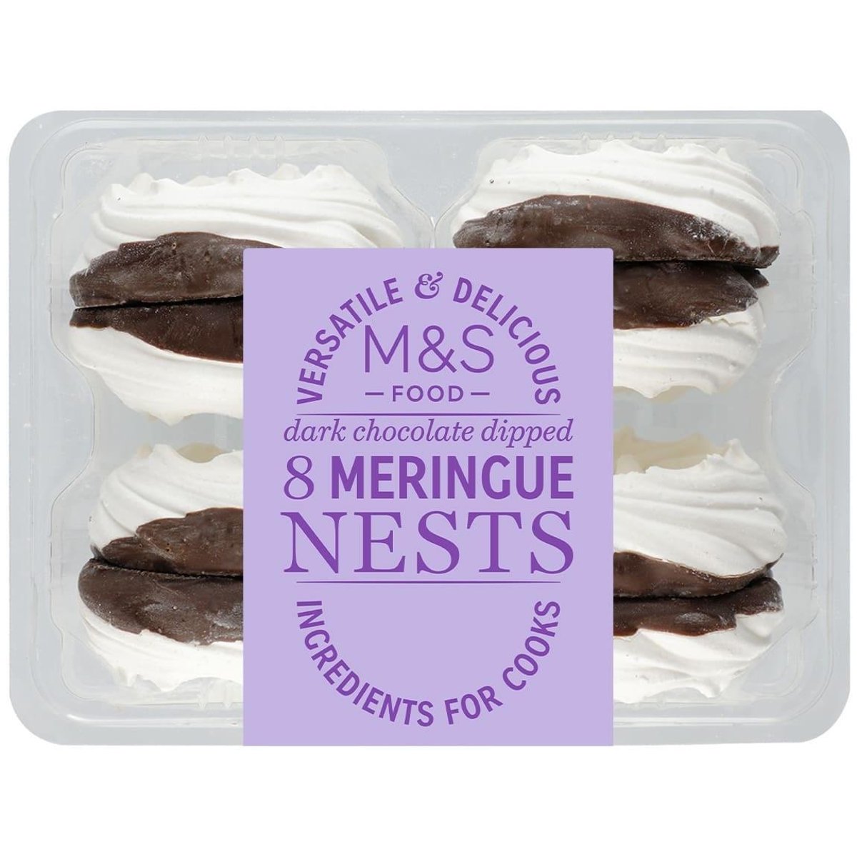 Marks & Spencer 8 sněhových pusinek máčených v hořké čokoládě