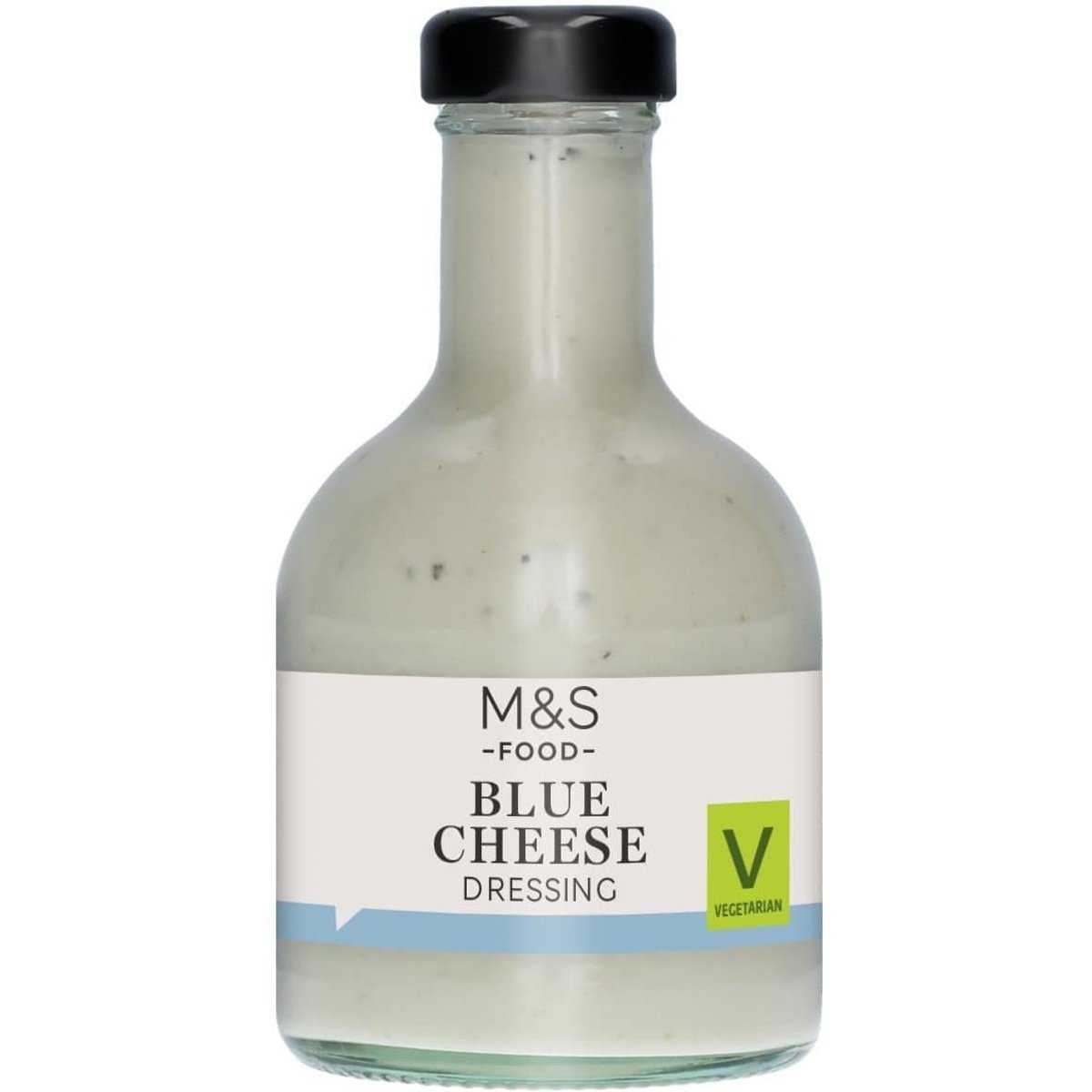 Marks & Spencer Dresink s řepkovým olejem, červeným vinným octem, plísňovým sýrem Long Clawson Blue Stilton, bílým vinným octem a dijonskou hořčicí