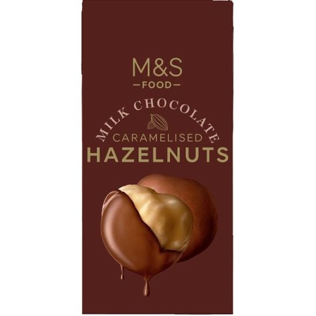 Marks & Spencer Karamelizované lískové ořechy máčené v mléčné čokoládě s mořskou solí