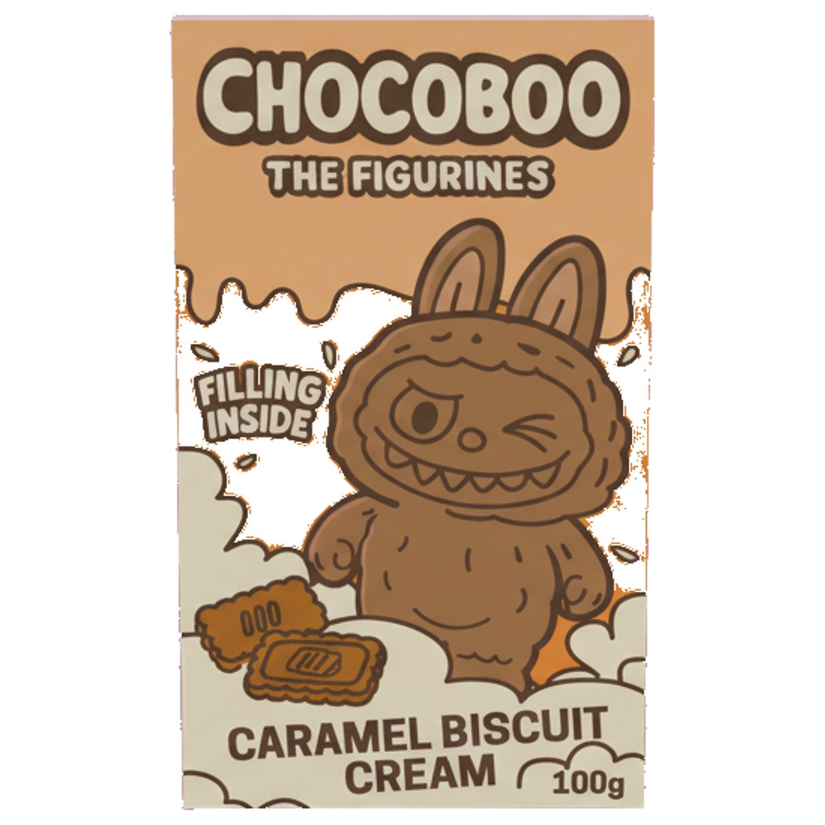 Chocoboo Čokoládová figurka Caramel Biscuit Cream