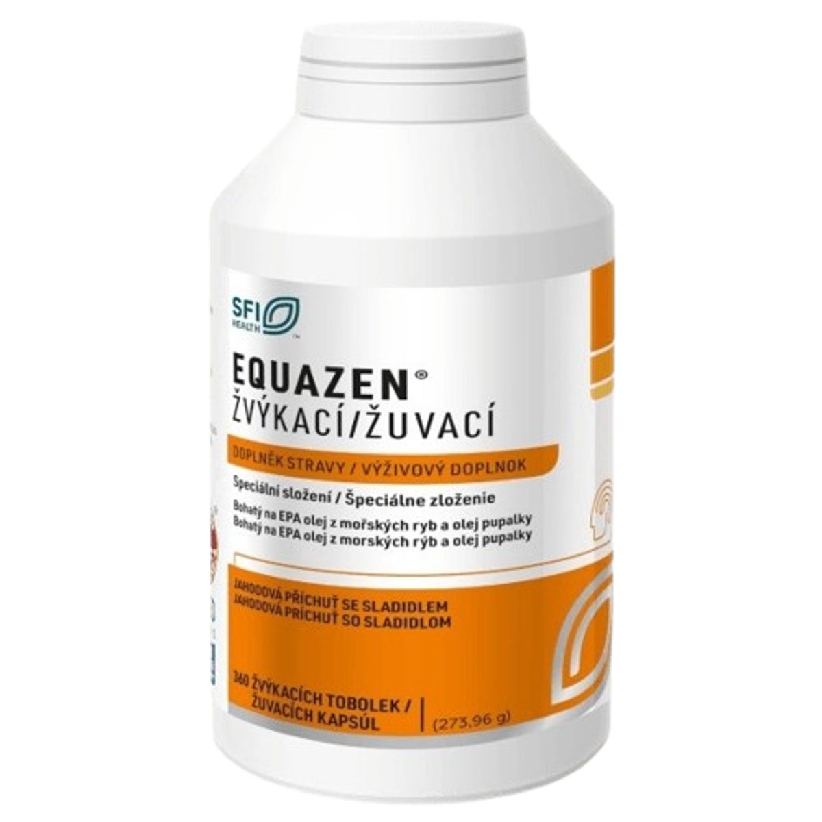 EQUAZEN žvýkací tob.360 jahodová příchuť