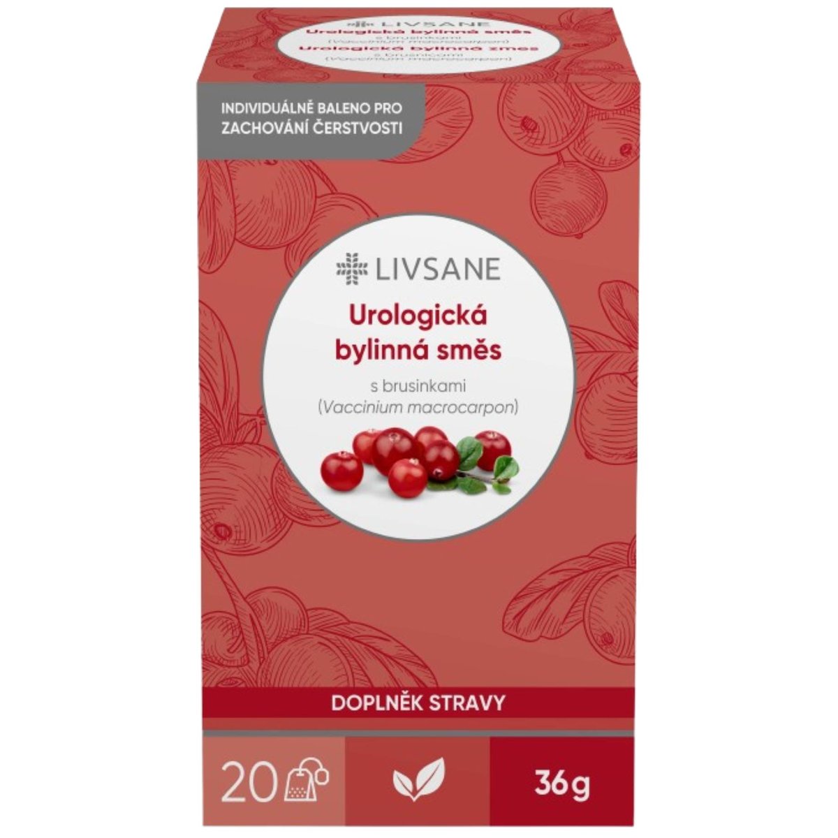 LIVSANE Urologická bylinná směs s brusinkami 20x1.8g