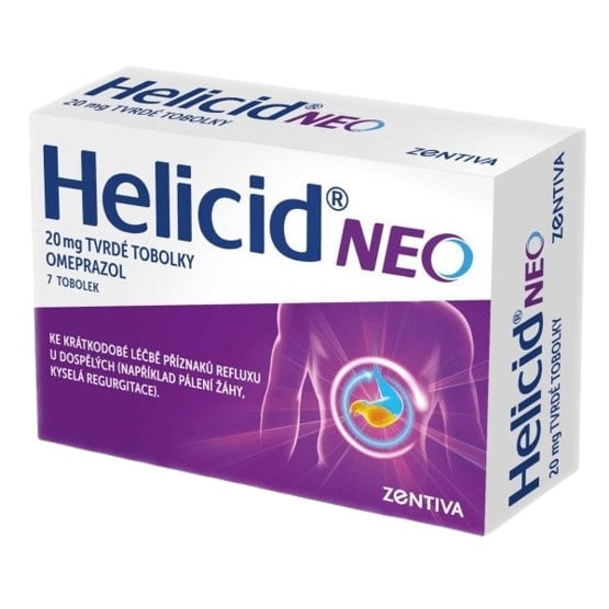 Levně HELICID NEO 20MG Tvrdá tobolka 7