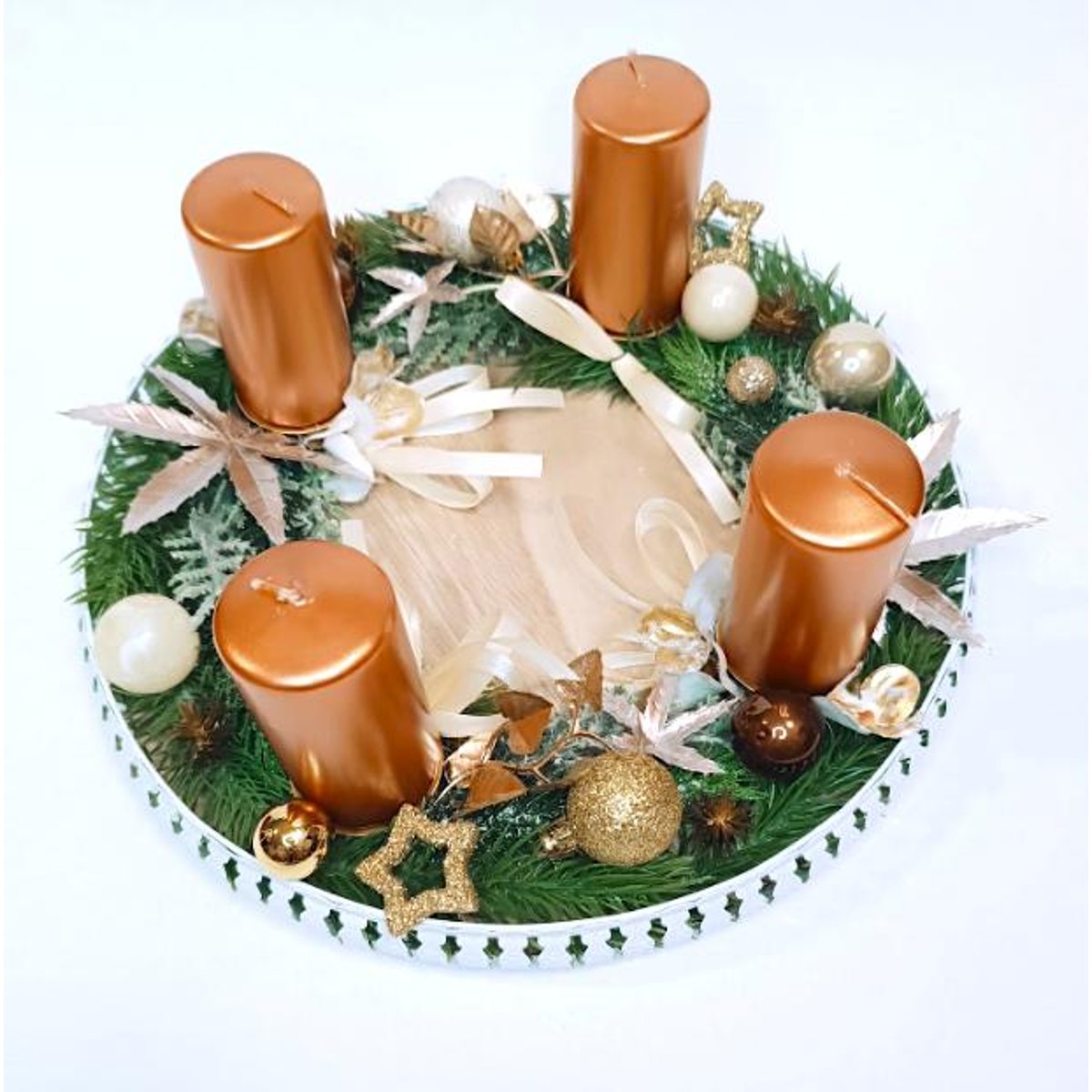 Vánoční trvanlivý svícen Ø 27cm