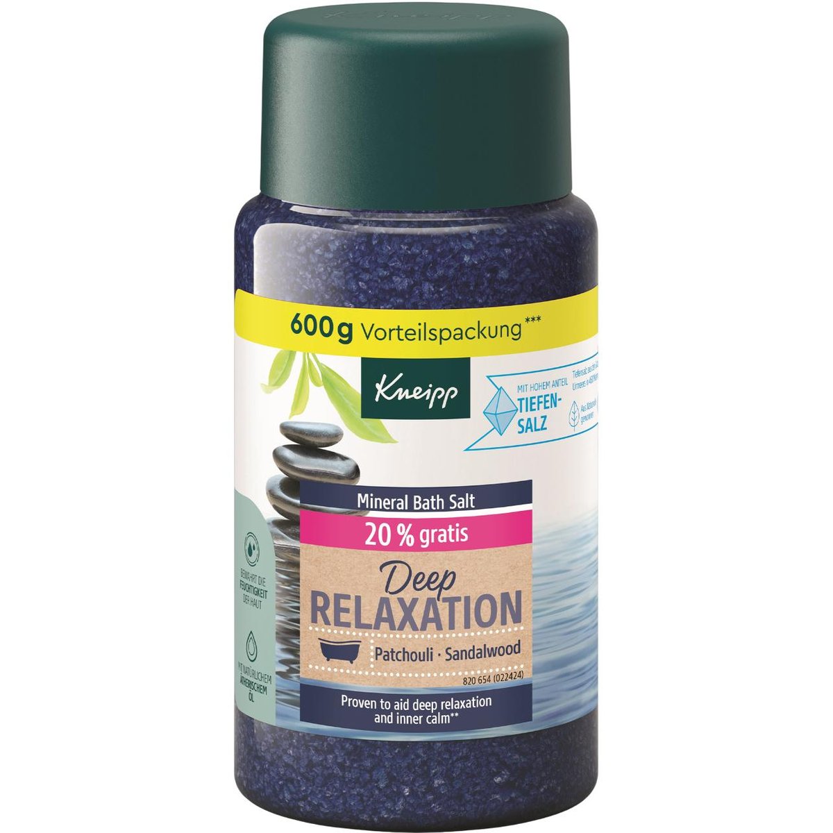 Kneipp Deep Relaxation sůl do koupele 600 g