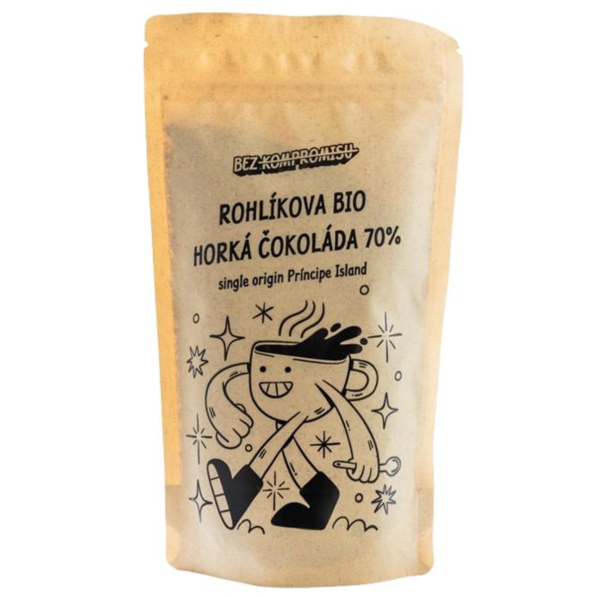 BEZ KOMPROMISU Rohlík. cz Rohlíkova bio Horká čokoláda – Single origin 70%