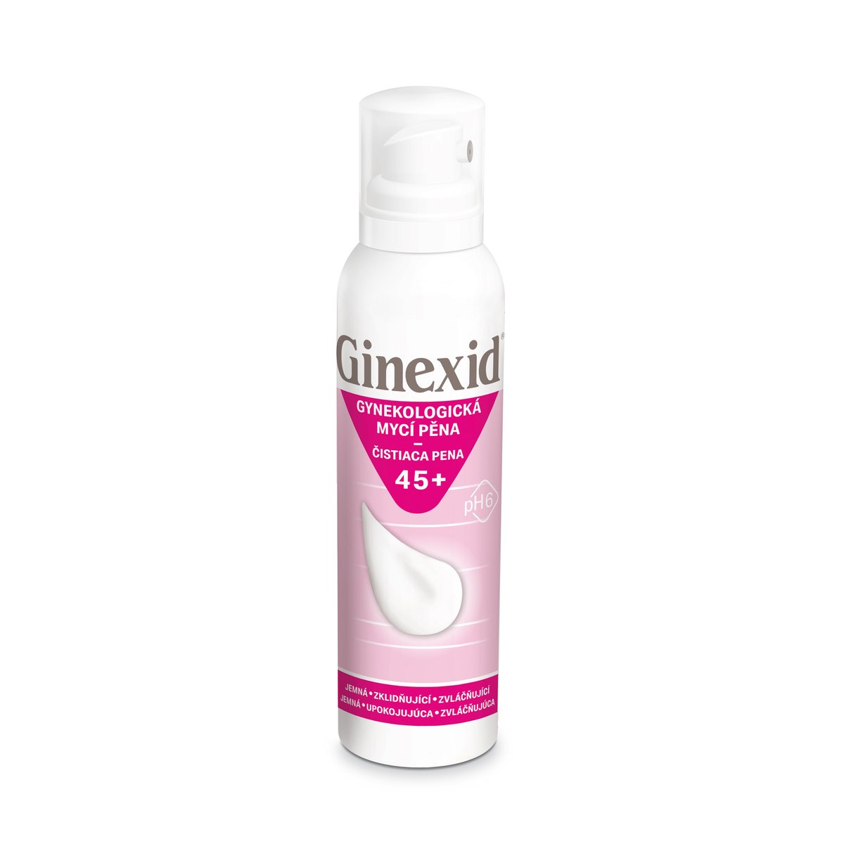 Ginexid gynekologická mycí pěna 45+ 150ml