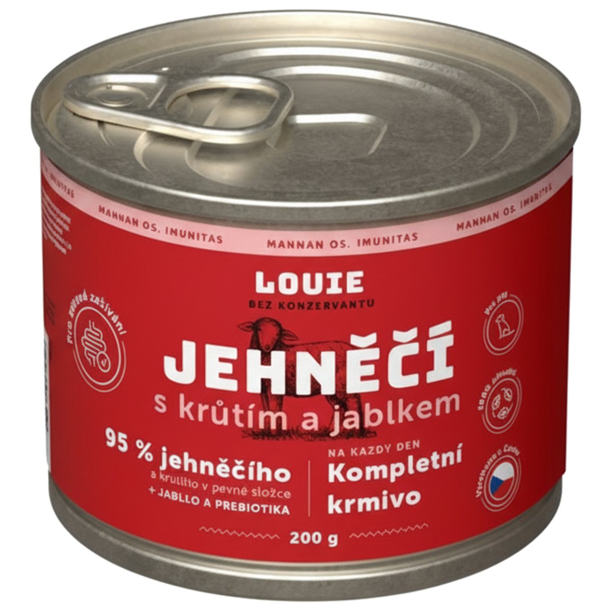 Louie Kompletní krmivo jehněčí s krůtím a jablkem pro psy