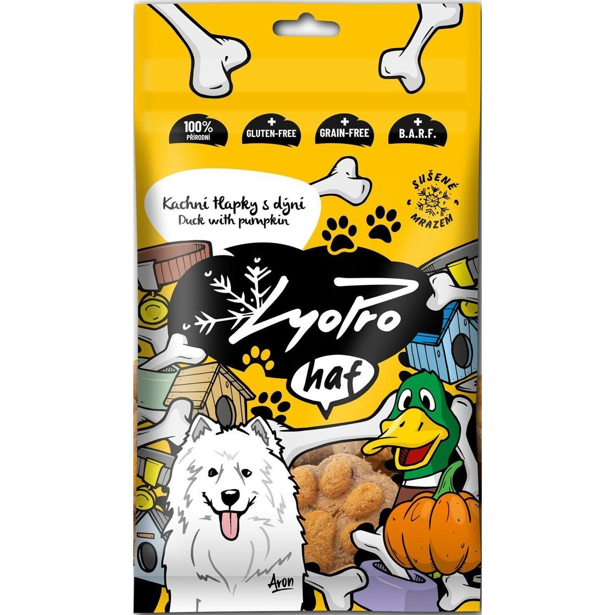 Lyopro Kachní tlapky s dýní pro psy