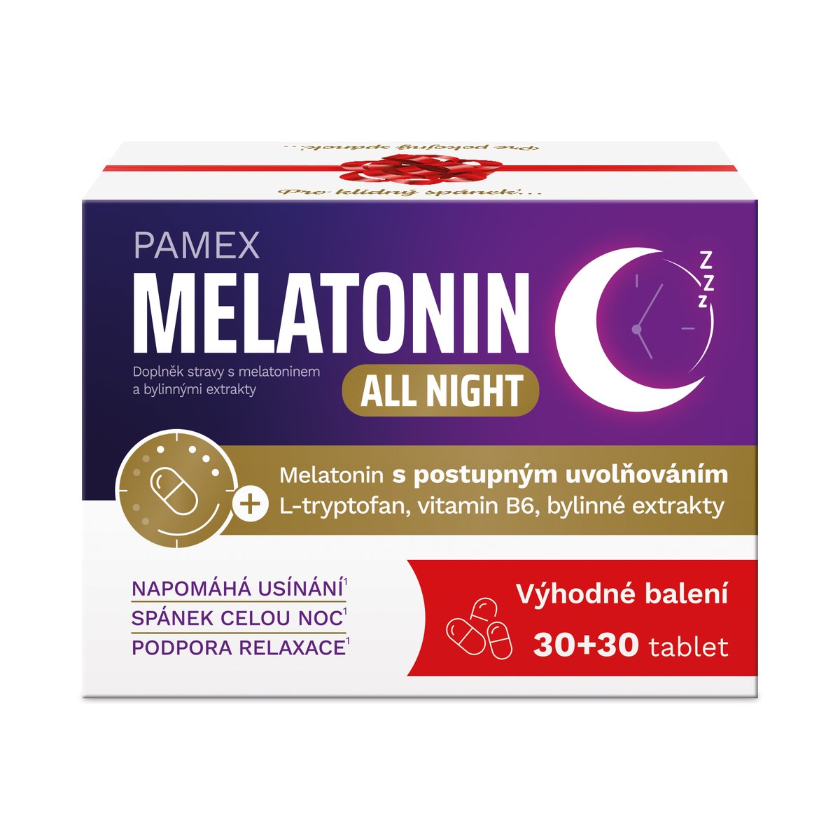 Pamex Melatonin all night tbl.30+30 promo