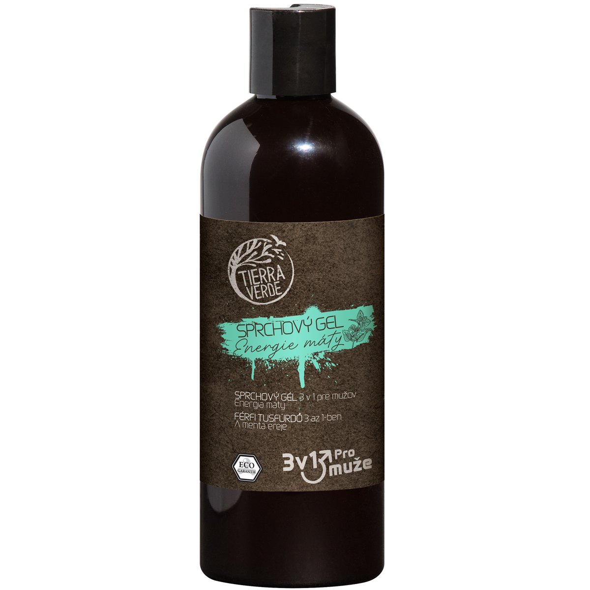 Tierra Verde Sprchový gel pro muže 3v1 – energie máty
