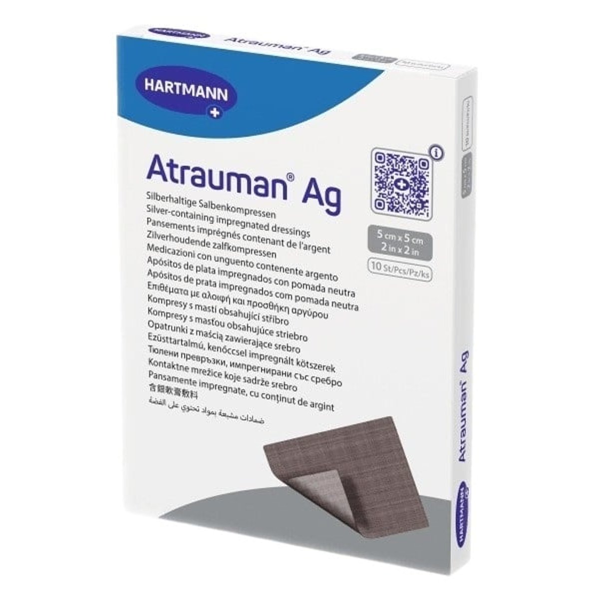 KRYTÍ S MASTÍ A STŘÍBREM ATRAUMAN AG 5X5CM,10KS