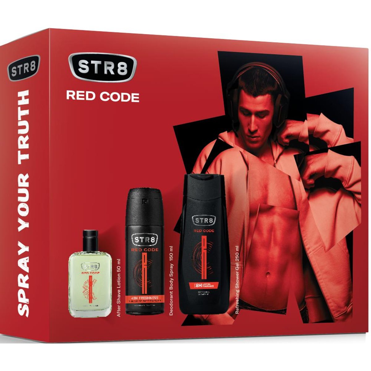 STR8 Red Code dárková sada pro muže