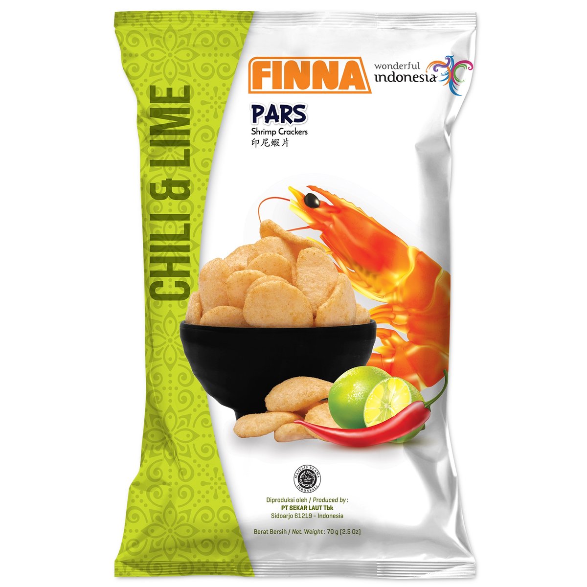 Finna Pars Krevetové krekry chilli a limetka