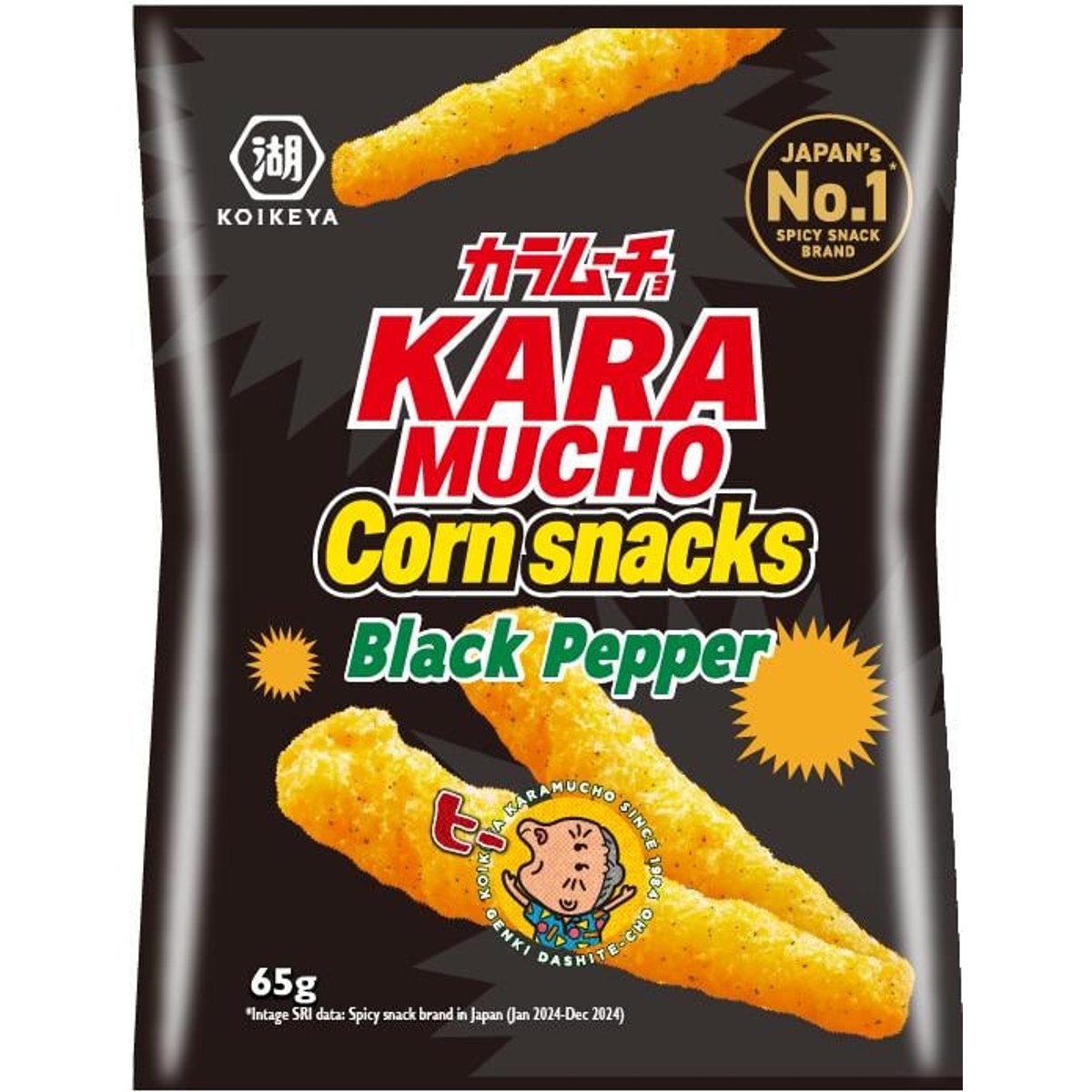 Karamucho Kukuřičné krekry Black Pepper