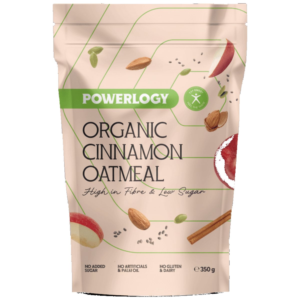 Powerlogy BIO Oatmeal skořice