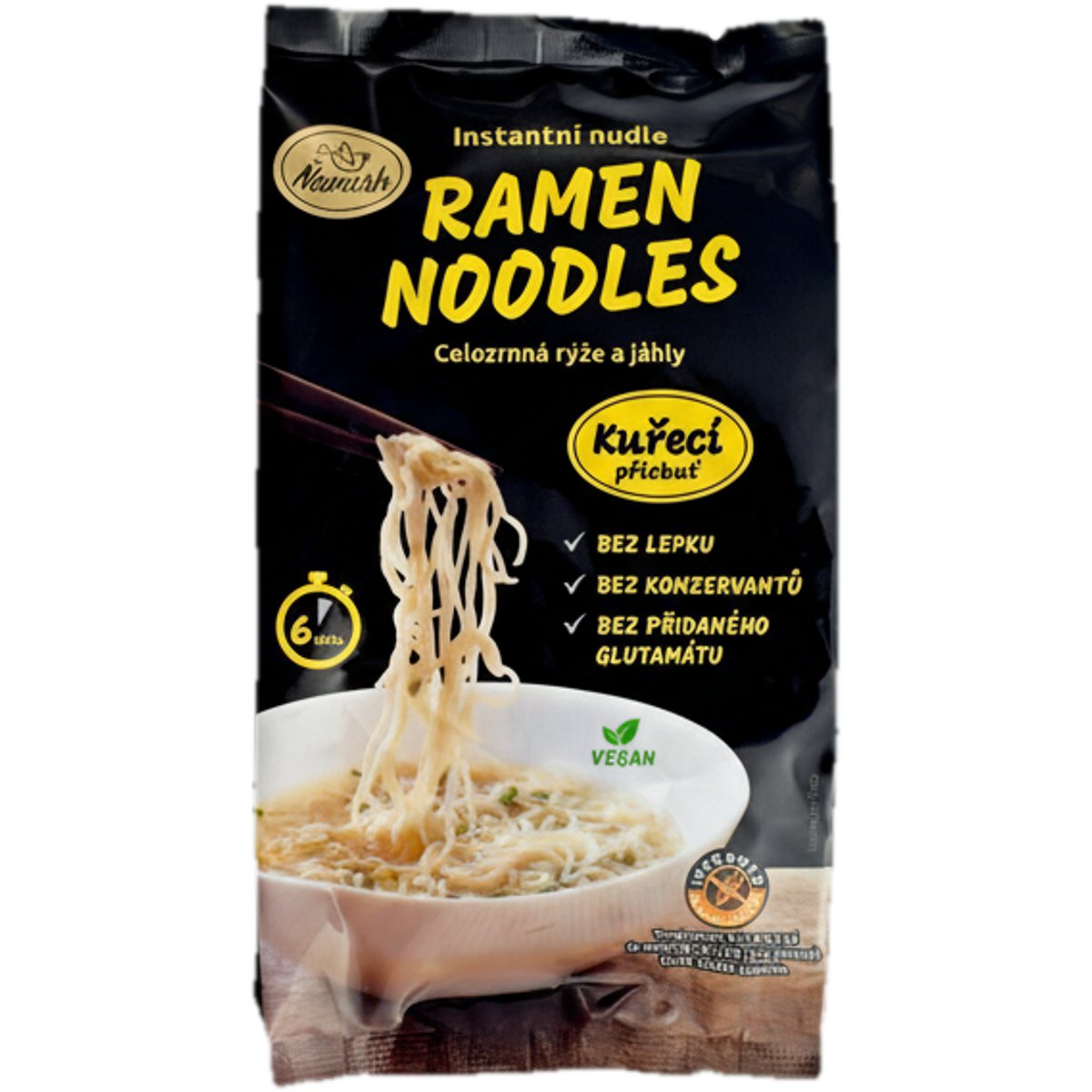 Ňamish Instantní nudle celozrnné s kuřecí příchutí