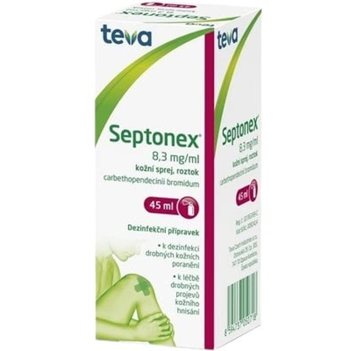 SEPTONEX 8,3MG/ML Kožní sprej, roztok 1X45ML